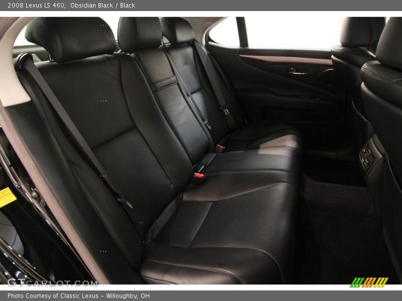 Obsidian Black / Black 2008 Lexus LS 460