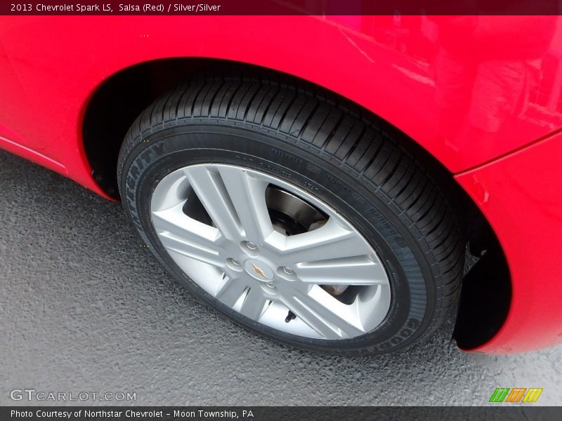 Salsa (Red) / Silver/Silver 2013 Chevrolet Spark LS