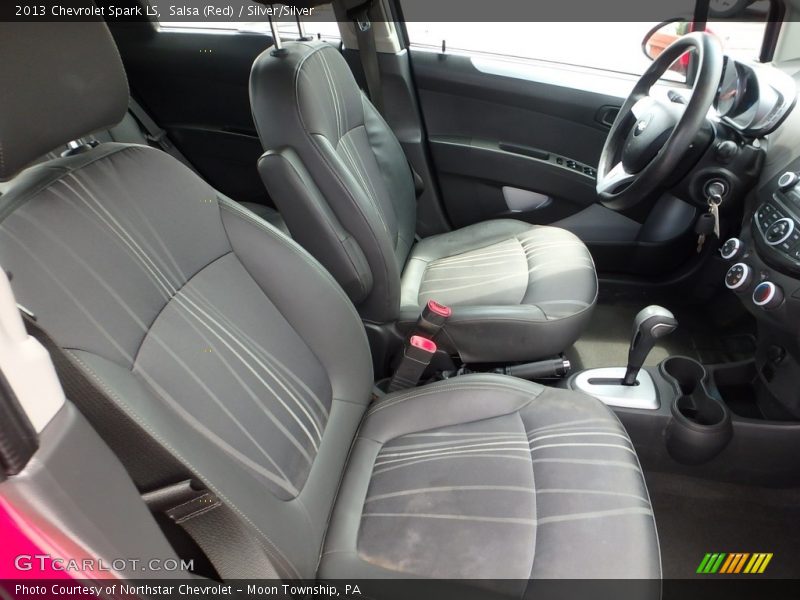 Salsa (Red) / Silver/Silver 2013 Chevrolet Spark LS