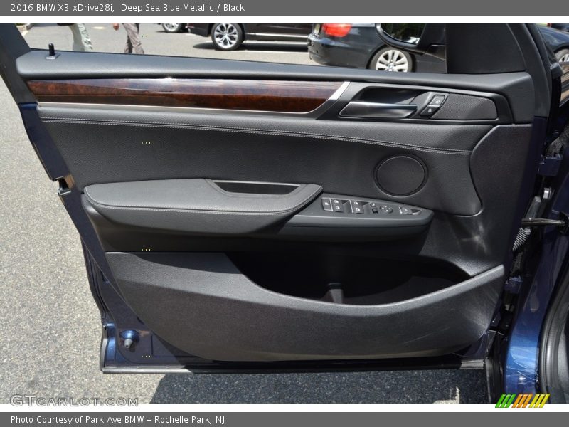 Deep Sea Blue Metallic / Black 2016 BMW X3 xDrive28i