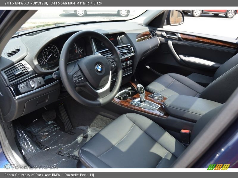 Deep Sea Blue Metallic / Black 2016 BMW X3 xDrive28i