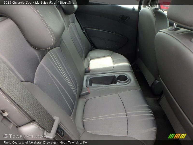 Salsa (Red) / Silver/Silver 2013 Chevrolet Spark LS