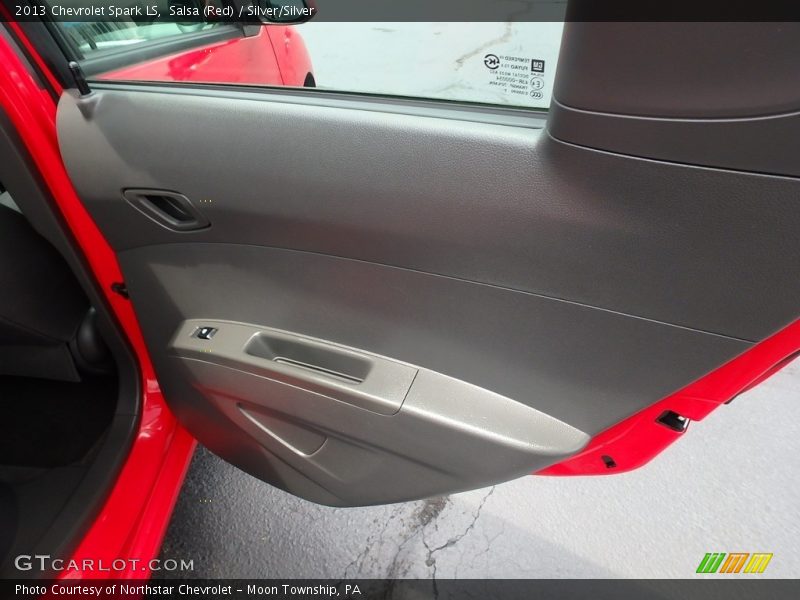 Salsa (Red) / Silver/Silver 2013 Chevrolet Spark LS