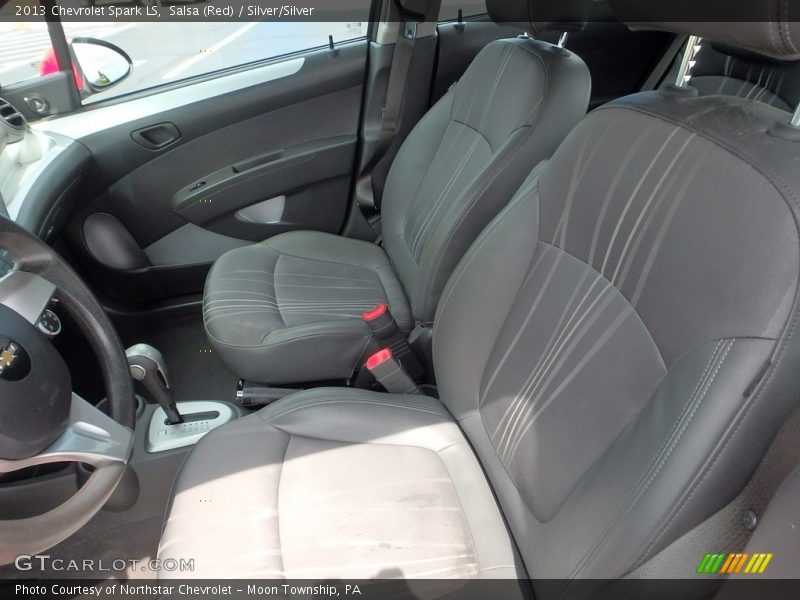 Salsa (Red) / Silver/Silver 2013 Chevrolet Spark LS