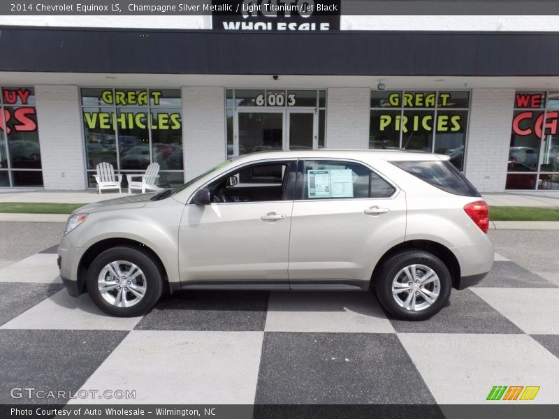 Champagne Silver Metallic / Light Titanium/Jet Black 2014 Chevrolet Equinox LS