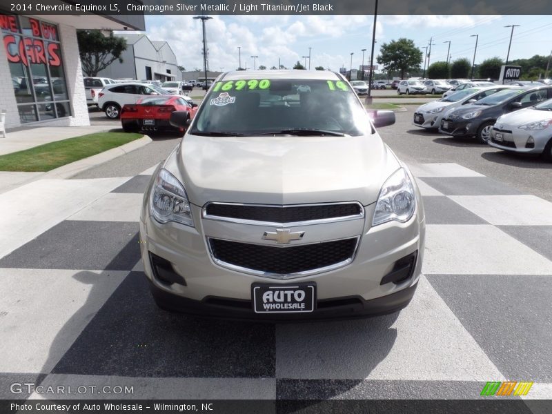 Champagne Silver Metallic / Light Titanium/Jet Black 2014 Chevrolet Equinox LS