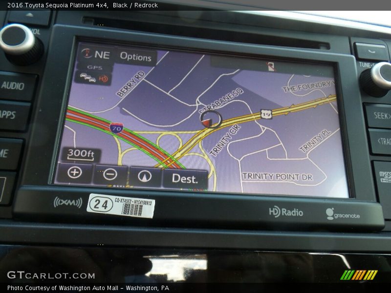 Navigation of 2016 Sequoia Platinum 4x4