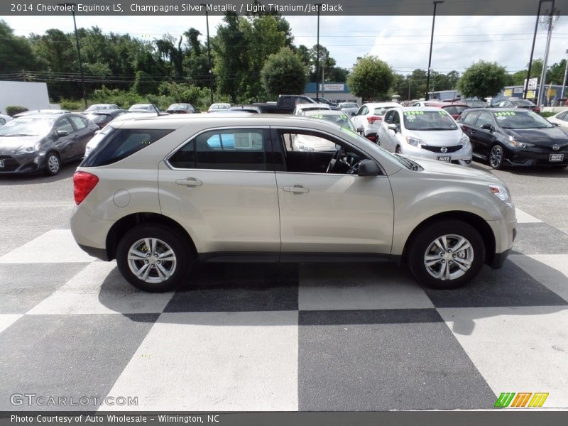 Champagne Silver Metallic / Light Titanium/Jet Black 2014 Chevrolet Equinox LS