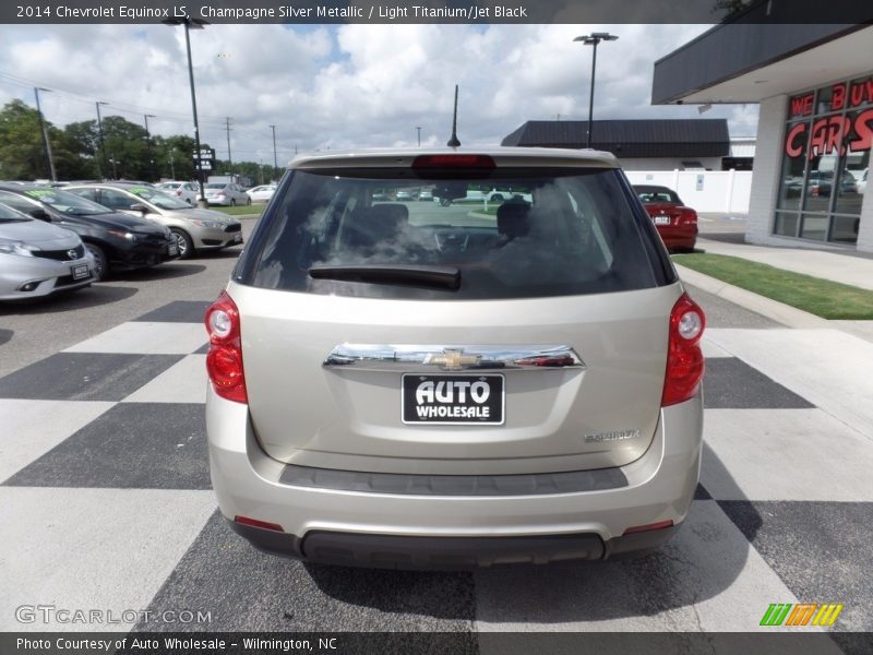 Champagne Silver Metallic / Light Titanium/Jet Black 2014 Chevrolet Equinox LS