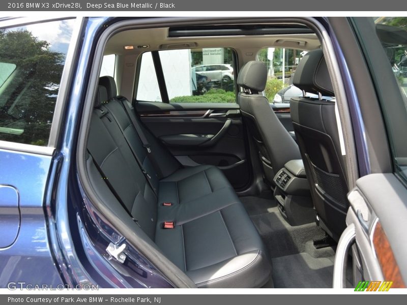 Deep Sea Blue Metallic / Black 2016 BMW X3 xDrive28i