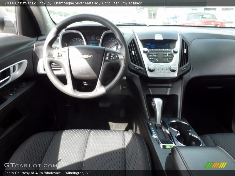 Champagne Silver Metallic / Light Titanium/Jet Black 2014 Chevrolet Equinox LS