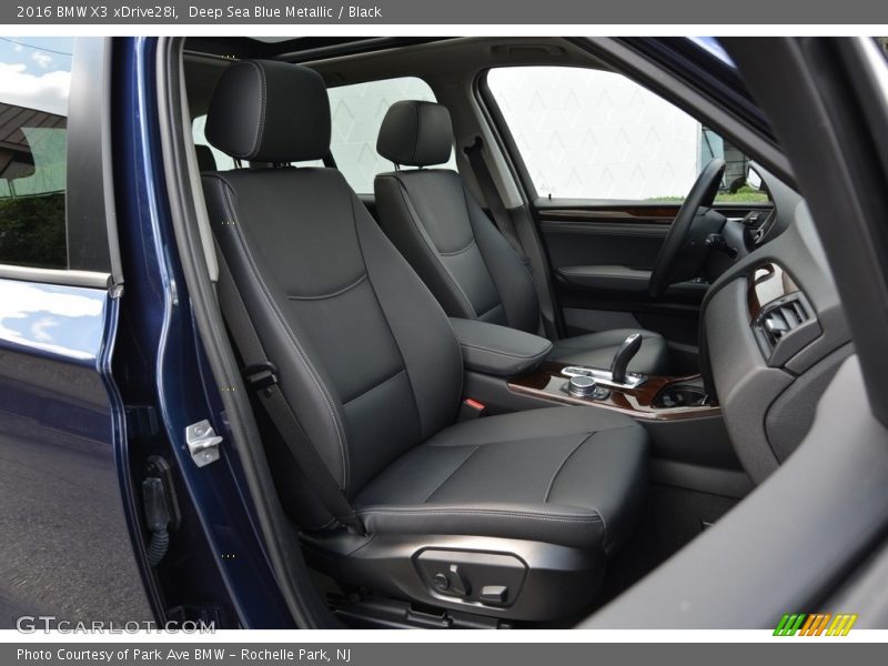Deep Sea Blue Metallic / Black 2016 BMW X3 xDrive28i