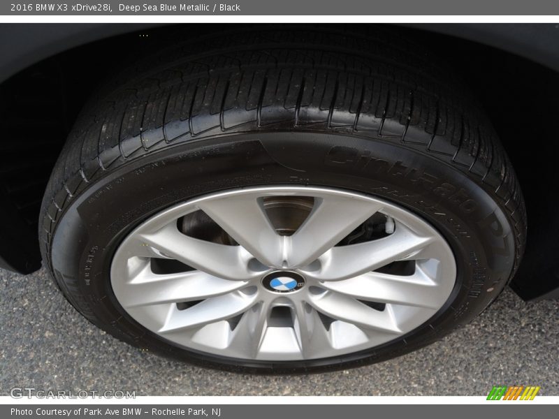 Deep Sea Blue Metallic / Black 2016 BMW X3 xDrive28i