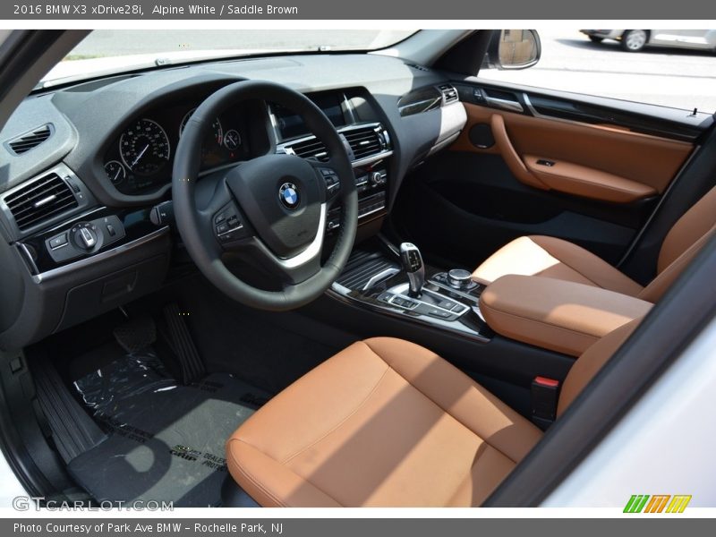 Alpine White / Saddle Brown 2016 BMW X3 xDrive28i
