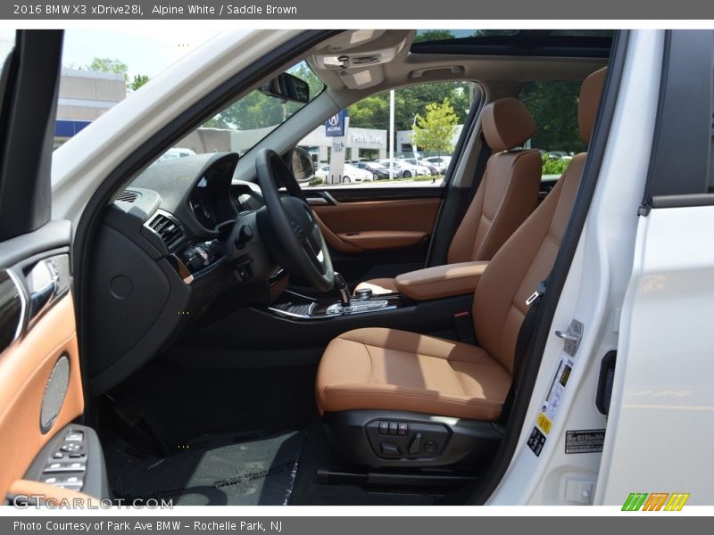 Alpine White / Saddle Brown 2016 BMW X3 xDrive28i