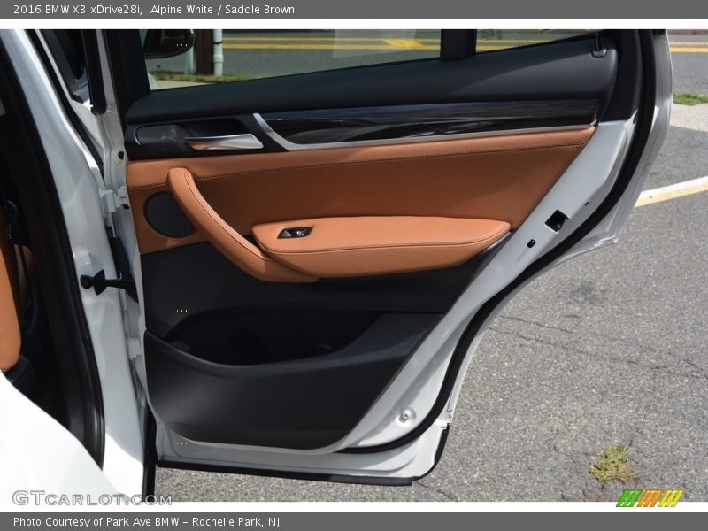 Alpine White / Saddle Brown 2016 BMW X3 xDrive28i