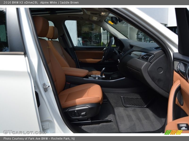 Alpine White / Saddle Brown 2016 BMW X3 xDrive28i