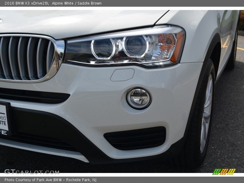 Alpine White / Saddle Brown 2016 BMW X3 xDrive28i