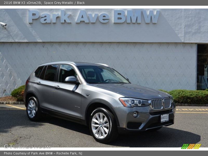 Space Grey Metallic / Black 2016 BMW X3 xDrive28i