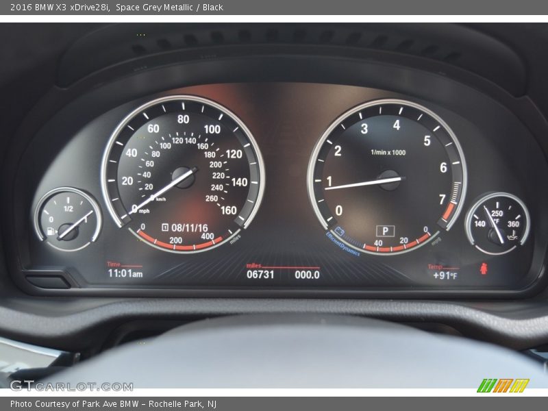 Space Grey Metallic / Black 2016 BMW X3 xDrive28i