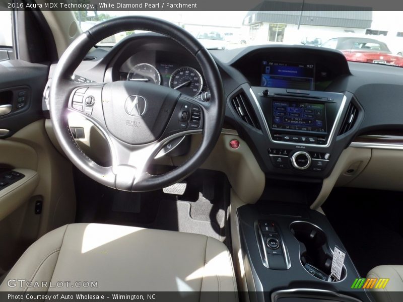 White Diamond Pearl / Parchment 2016 Acura MDX Technology