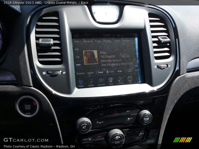 Granite Crystal Metallic / Black 2016 Chrysler 300 S AWD