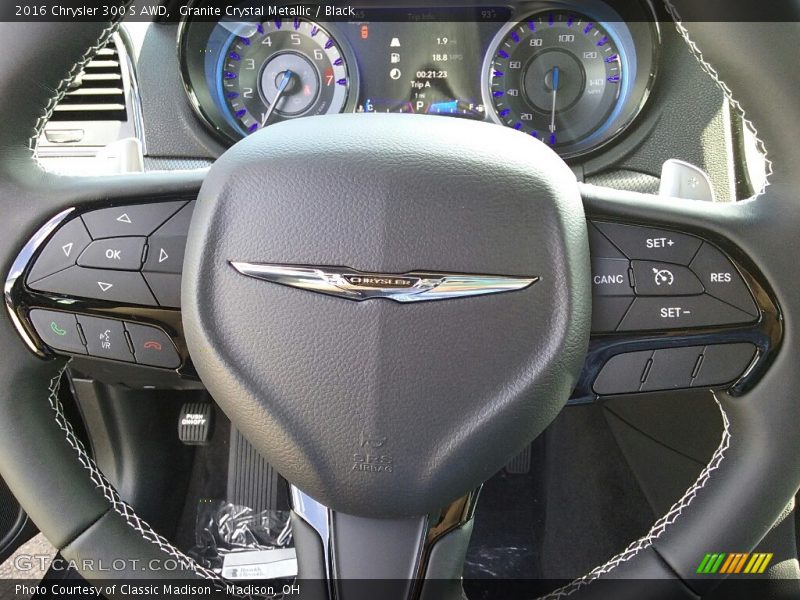 Granite Crystal Metallic / Black 2016 Chrysler 300 S AWD