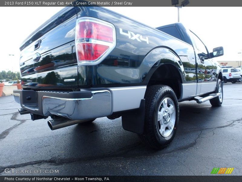 Green Gem Metallic / Steel Gray 2013 Ford F150 XLT Regular Cab 4x4
