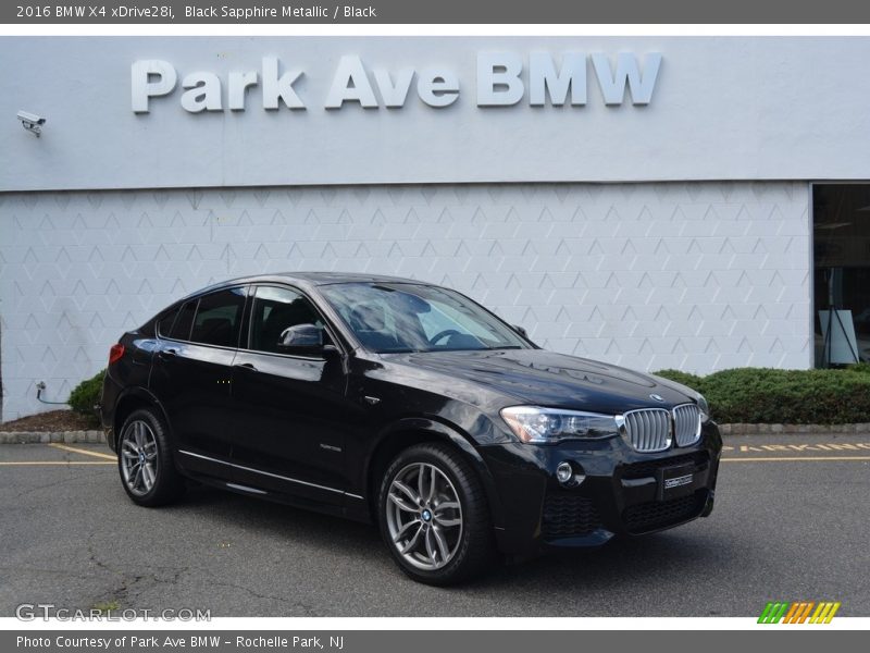Black Sapphire Metallic / Black 2016 BMW X4 xDrive28i