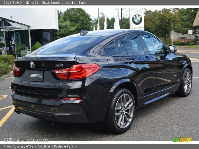 Black Sapphire Metallic / Black 2016 BMW X4 xDrive28i