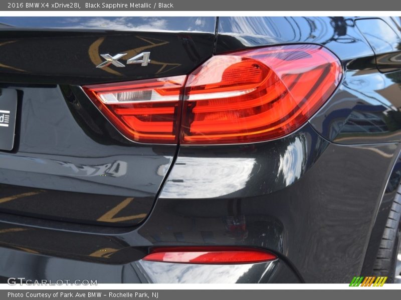 Black Sapphire Metallic / Black 2016 BMW X4 xDrive28i