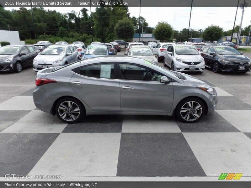 Titanium Gray Metallic / Gray 2015 Hyundai Elantra Limited Sedan