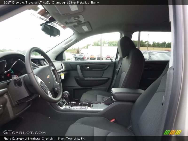 Champagne Silver Metallic / Ebony 2017 Chevrolet Traverse LT AWD