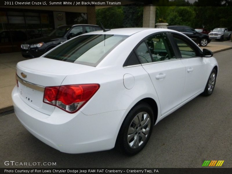 Summit White / Jet Black/Medium Titanium 2011 Chevrolet Cruze LS