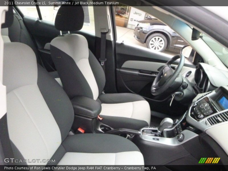 Summit White / Jet Black/Medium Titanium 2011 Chevrolet Cruze LS