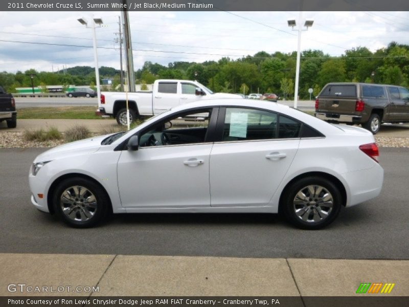 Summit White / Jet Black/Medium Titanium 2011 Chevrolet Cruze LS
