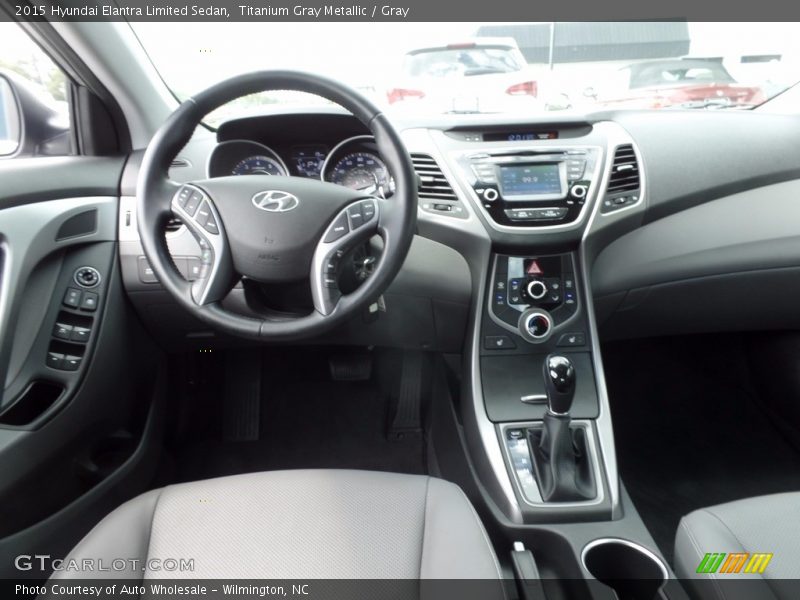Titanium Gray Metallic / Gray 2015 Hyundai Elantra Limited Sedan