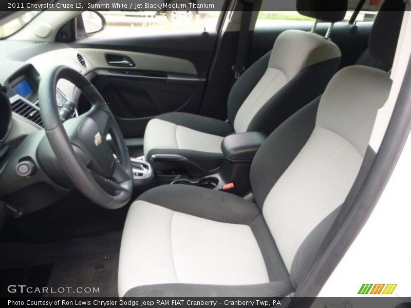 Summit White / Jet Black/Medium Titanium 2011 Chevrolet Cruze LS