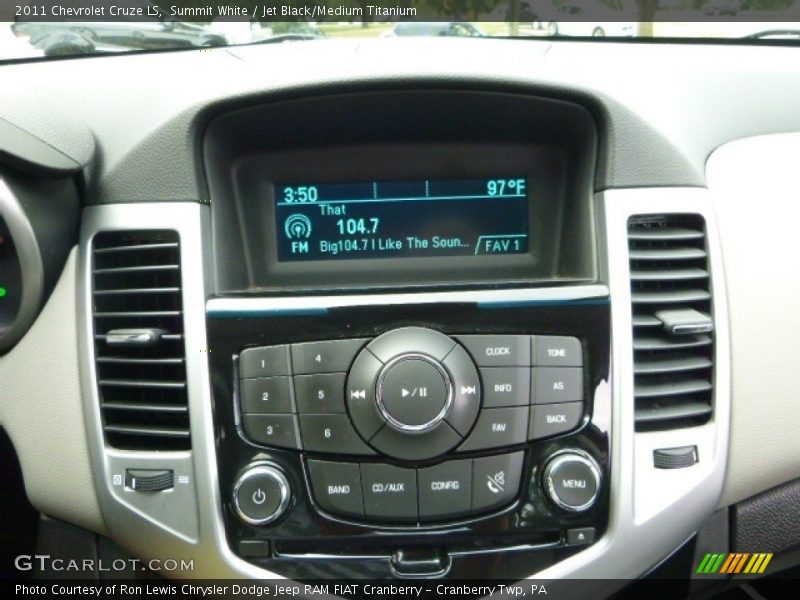 Summit White / Jet Black/Medium Titanium 2011 Chevrolet Cruze LS