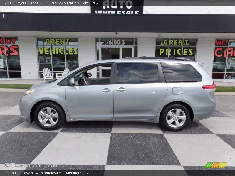 Silver Sky Metallic / Light Gray 2013 Toyota Sienna LE