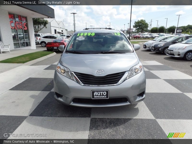Silver Sky Metallic / Light Gray 2013 Toyota Sienna LE