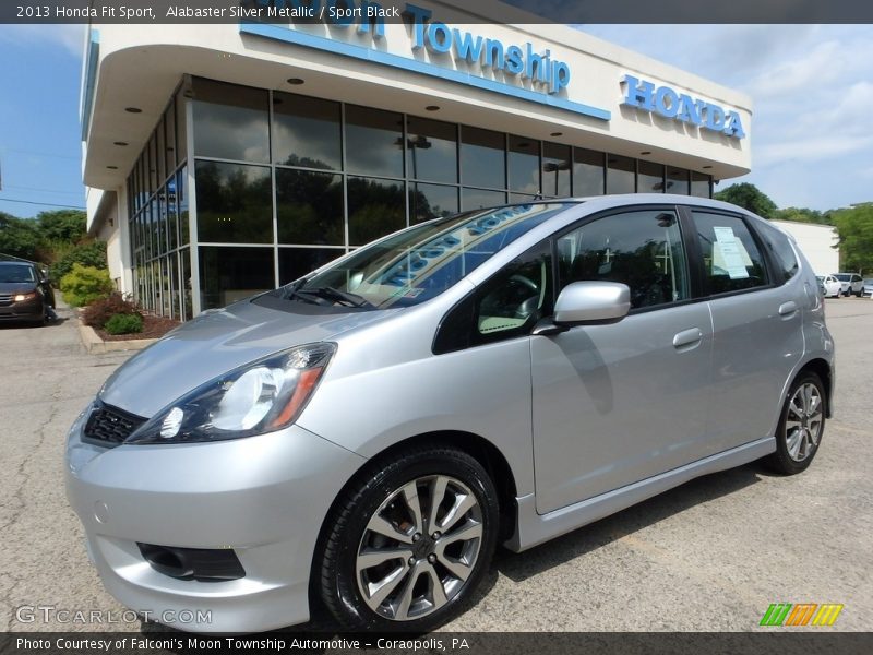 Alabaster Silver Metallic / Sport Black 2013 Honda Fit Sport