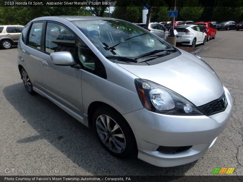 Alabaster Silver Metallic / Sport Black 2013 Honda Fit Sport