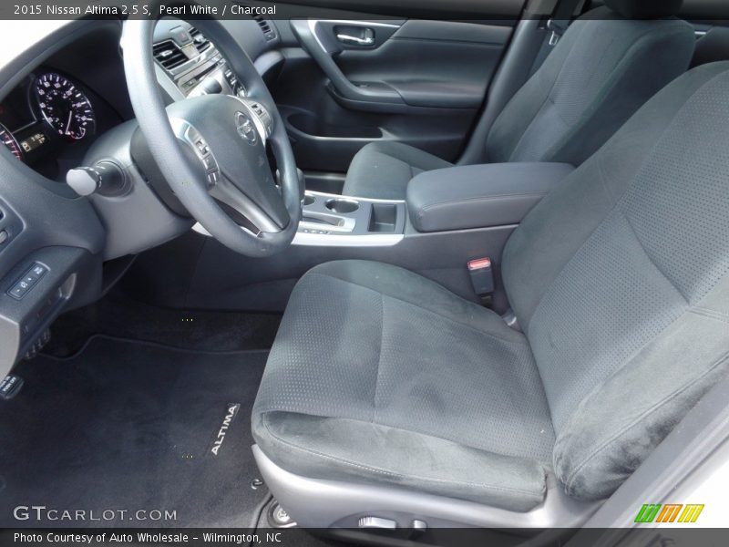 Pearl White / Charcoal 2015 Nissan Altima 2.5 S