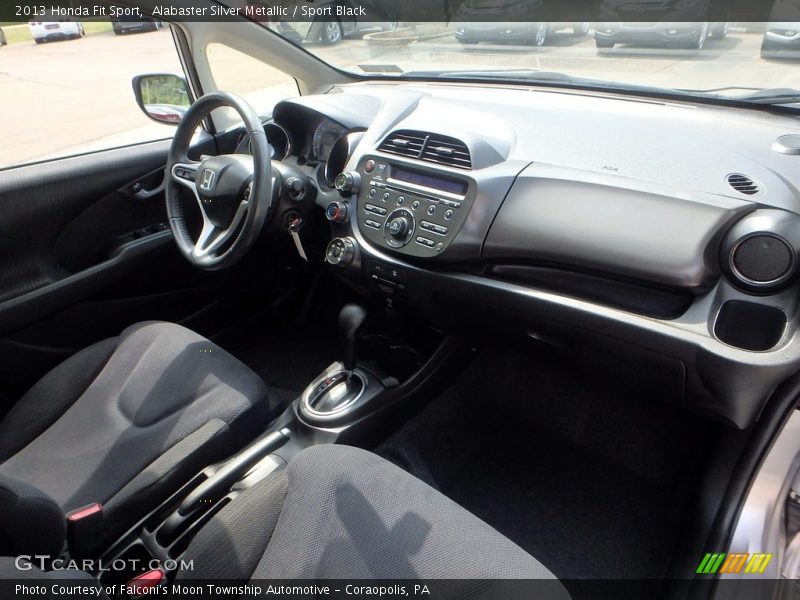 Alabaster Silver Metallic / Sport Black 2013 Honda Fit Sport