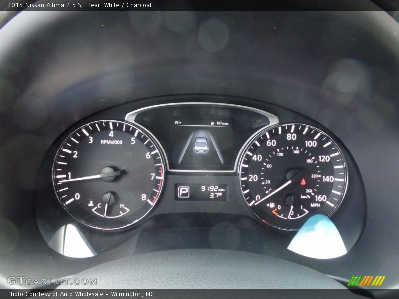 Pearl White / Charcoal 2015 Nissan Altima 2.5 S