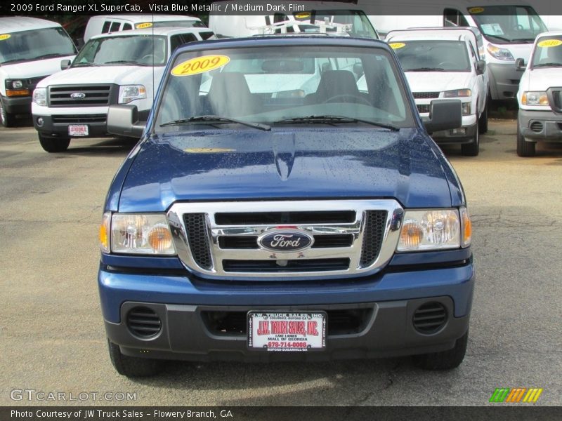 Vista Blue Metallic / Medium Dark Flint 2009 Ford Ranger XL SuperCab