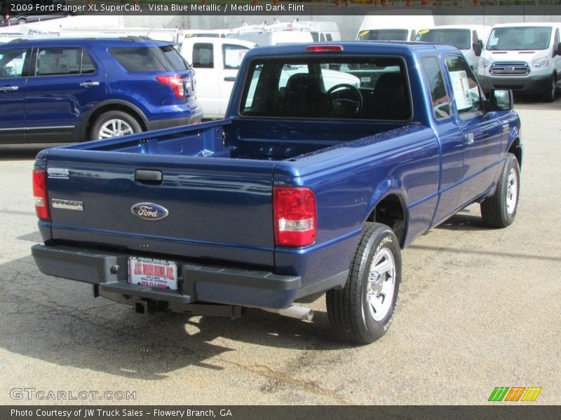 Vista Blue Metallic / Medium Dark Flint 2009 Ford Ranger XL SuperCab