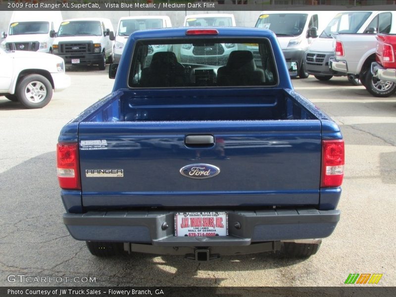 Vista Blue Metallic / Medium Dark Flint 2009 Ford Ranger XL SuperCab