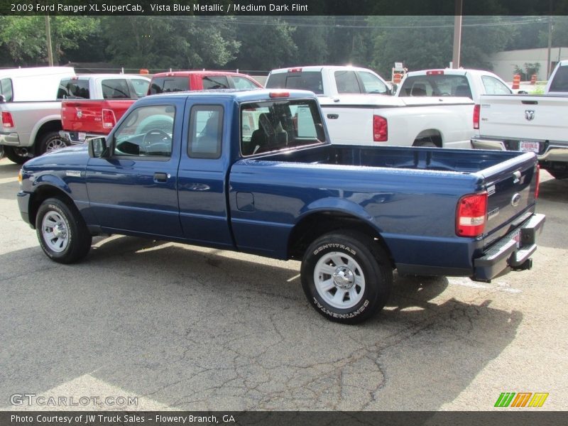 Vista Blue Metallic / Medium Dark Flint 2009 Ford Ranger XL SuperCab